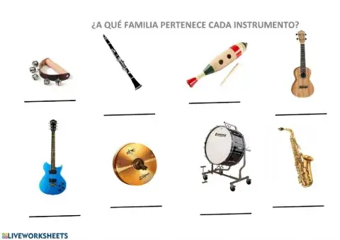 Familias de instrumentos