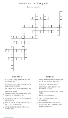 Instrumentos de la orquesta