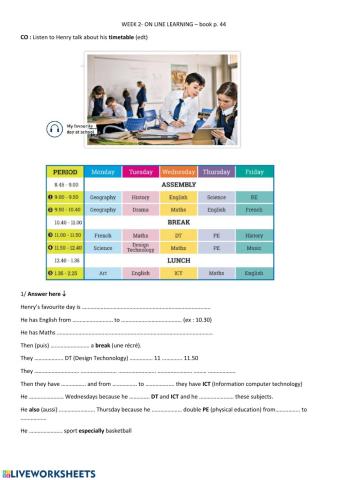 Favourite day at school