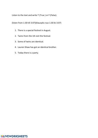 Twinsburg Twins Testival