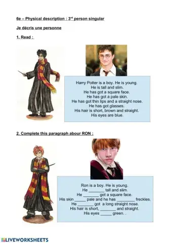 Describe a 3rd person