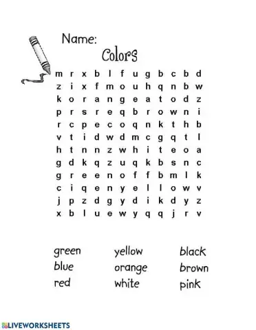 Color Wordsearch