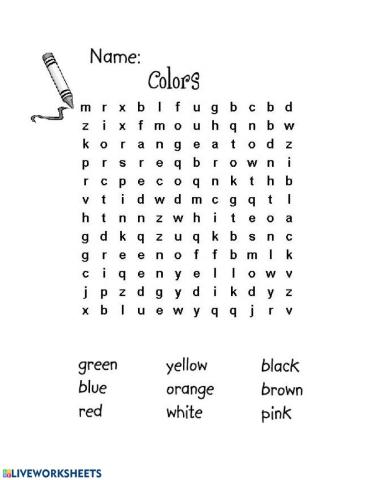 Color Wordsearch