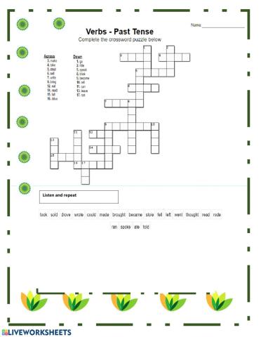 Past Simple- Irregular Verbs