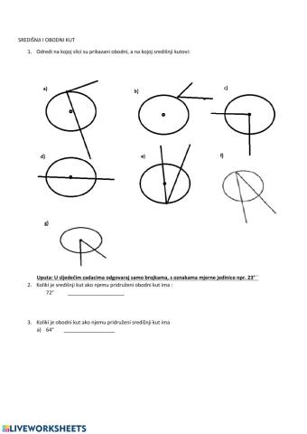 Obodni i središnji kut C