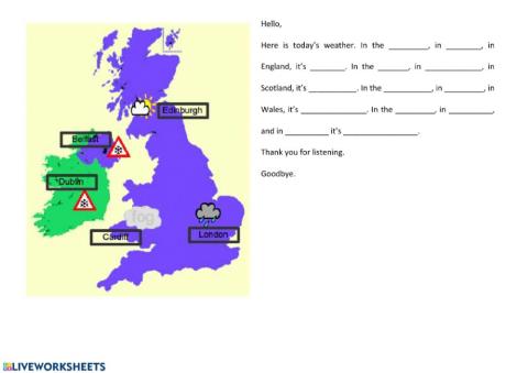 The weather in the UK
