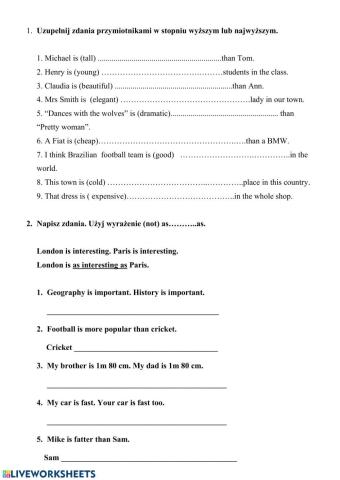 Comparison- too-enough