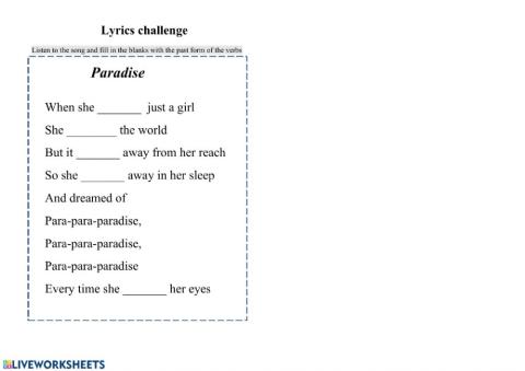 Lyrics Challenge