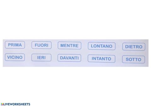 Parole dello spazio-seleziona