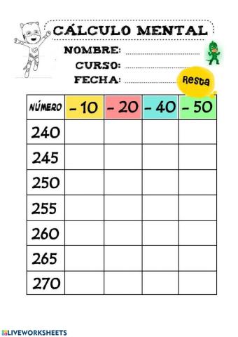 Cálculo mental