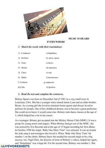 Music  IS HEARD EVERYWHERE