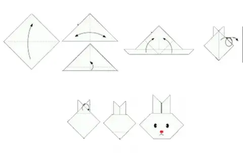 Conejito de origami