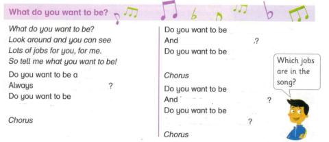 What do you want to be? song