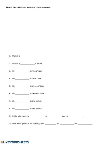 Present Simple - Listening