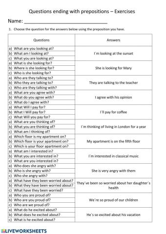 Questions ending with prepositions