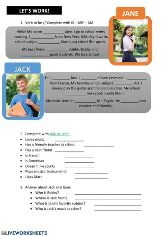 Personal information - Ver to be