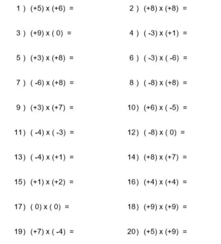 Order of Operations (PEDMAS with integers 3)