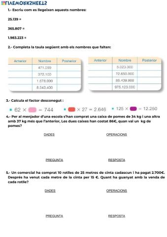 Matemàtiques repàs