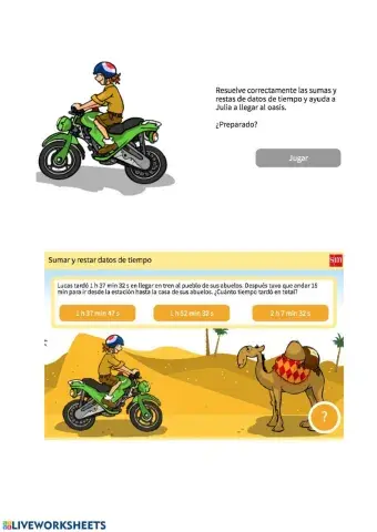 Suma y resta unidades de tiempo