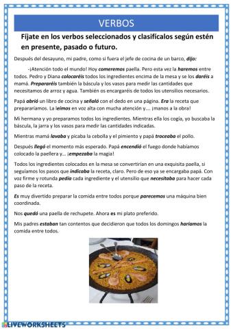 Tiempos verbales sencilla