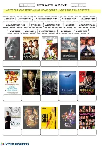 Let's watch a movie: movie genres