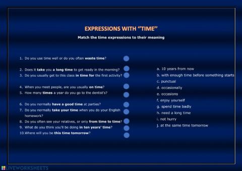 Time expressions