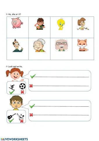 Can - can't & PRONOUNS