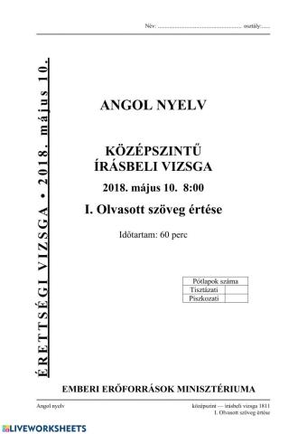 Reading Comprehension