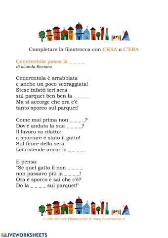 Completa la filastrocca