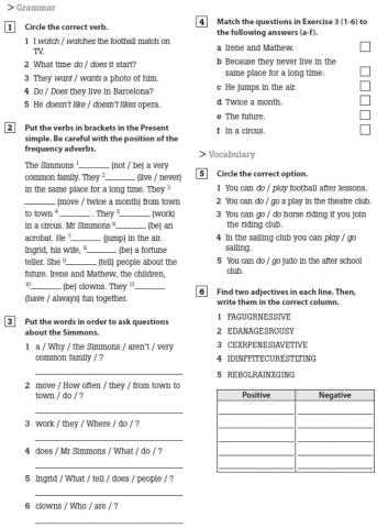 Revision vocabulary unit 1 wu2 TEST