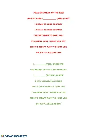 Jealous Guy - John Lennon - The Plastic Ono Band - Past Continuous