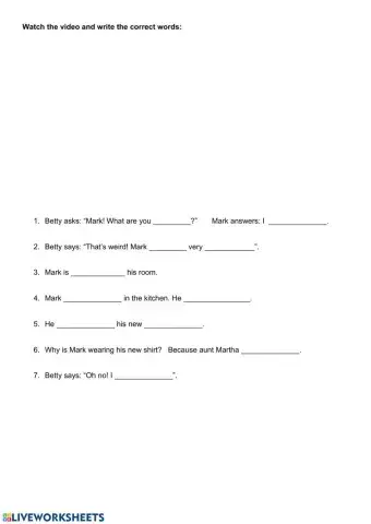 Present Continuous - Listening