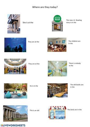 Places in town YoungStars4-unit4-where