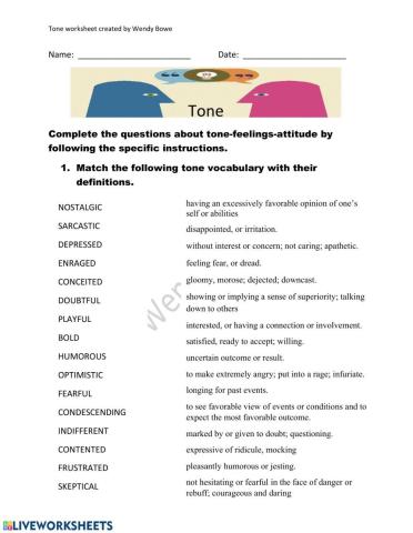 Identifying Writer's Tone