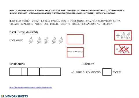 Problema : addizione o sottrazione?