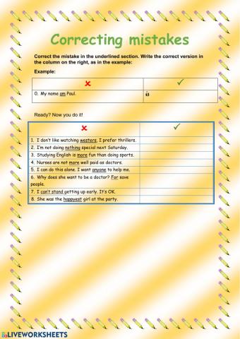 Error correction (A2+)