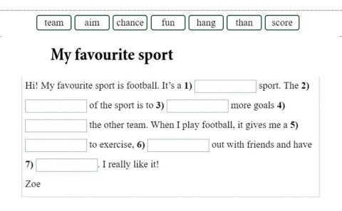 My Favourite Sport