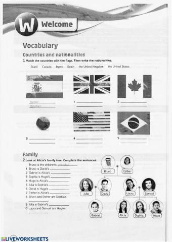 Countries and nationalities