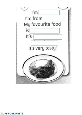 The food I like short text