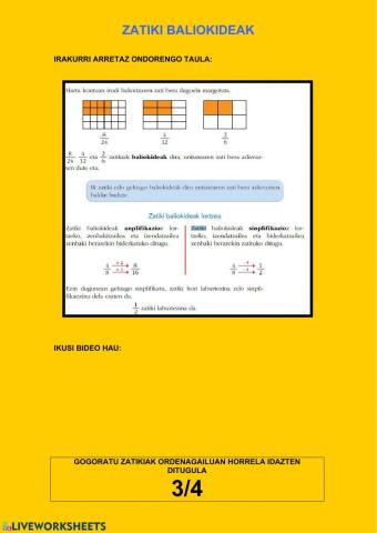 Zatikien baliokideak