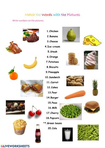 Match the Pictures with the Words