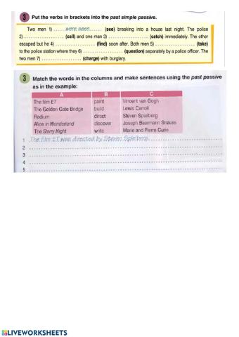 The Past Simple Passive