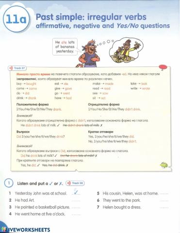 11A-Grammar Book -Past Simple