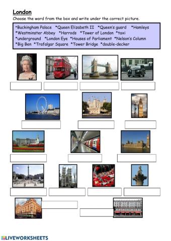 Famous plases in London