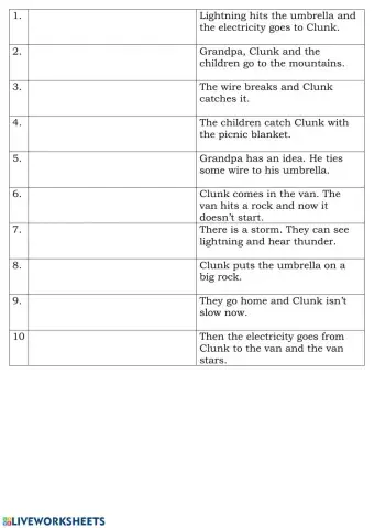 The Big Storm - order the story