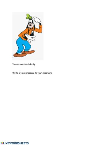 A message from Goofy