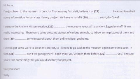 PET fS Reading Part 6