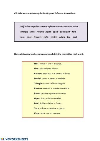 Origami Instructions