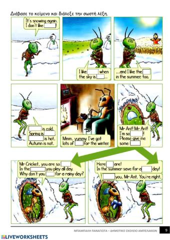 The ant  and the cricket 3