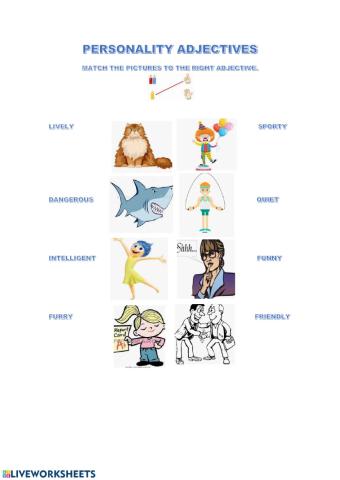 Personality adjectives